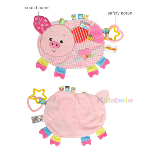 Cartoon Animals With Star And Heart Shaped Teether