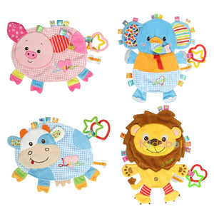Cartoon Animals With Star And Heart Shaped Teether
