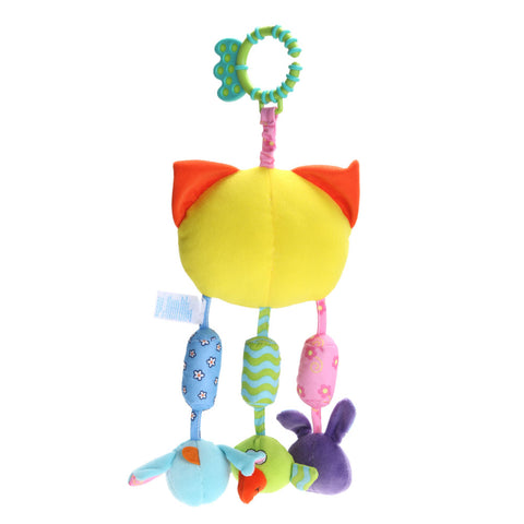 Hanging Cat Head Teether Plus Rattle