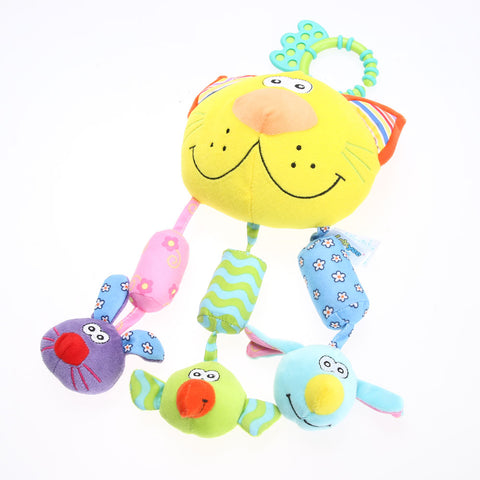 Hanging Cat Head Teether Plus Rattle