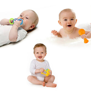 Rattle And Teether With Baby Bottle