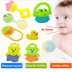 Cartoon Infant Rattle and Teether