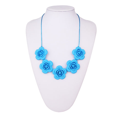Toddler Silicone Teething Flower Necklace