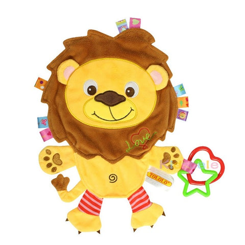 Cartoon Animals With Star And Heart Shaped Teether