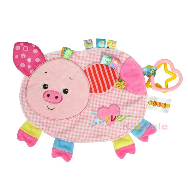 Cartoon Animals With Star And Heart Shaped Teether